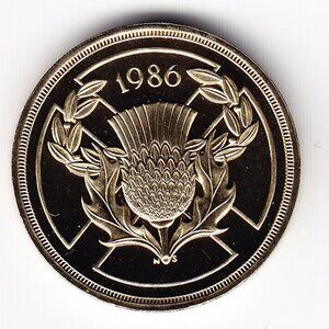 1986 Scotland Commemorative Two Pounds Coin (b249)
